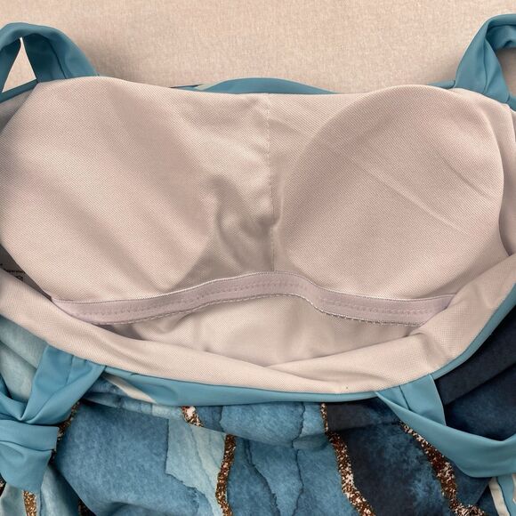 Women’s Aqua Print One Piece Bathing Suits one-M - Picture 6 of 9